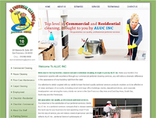 graphic image of St Louis cleaning company website design
