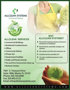 company flyer design ALlclean systems company